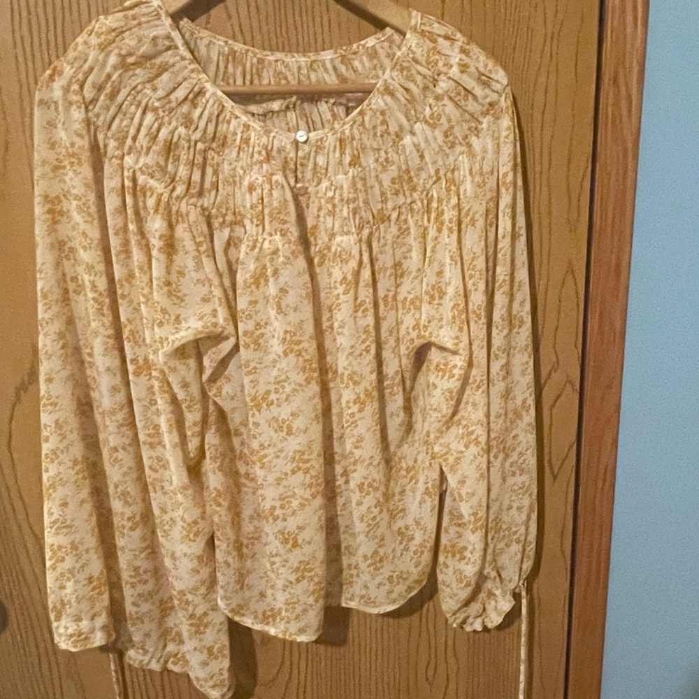 Floral Cream Women's Top